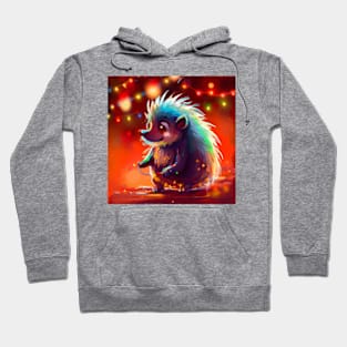 Cute Porcupine Drawing Hoodie